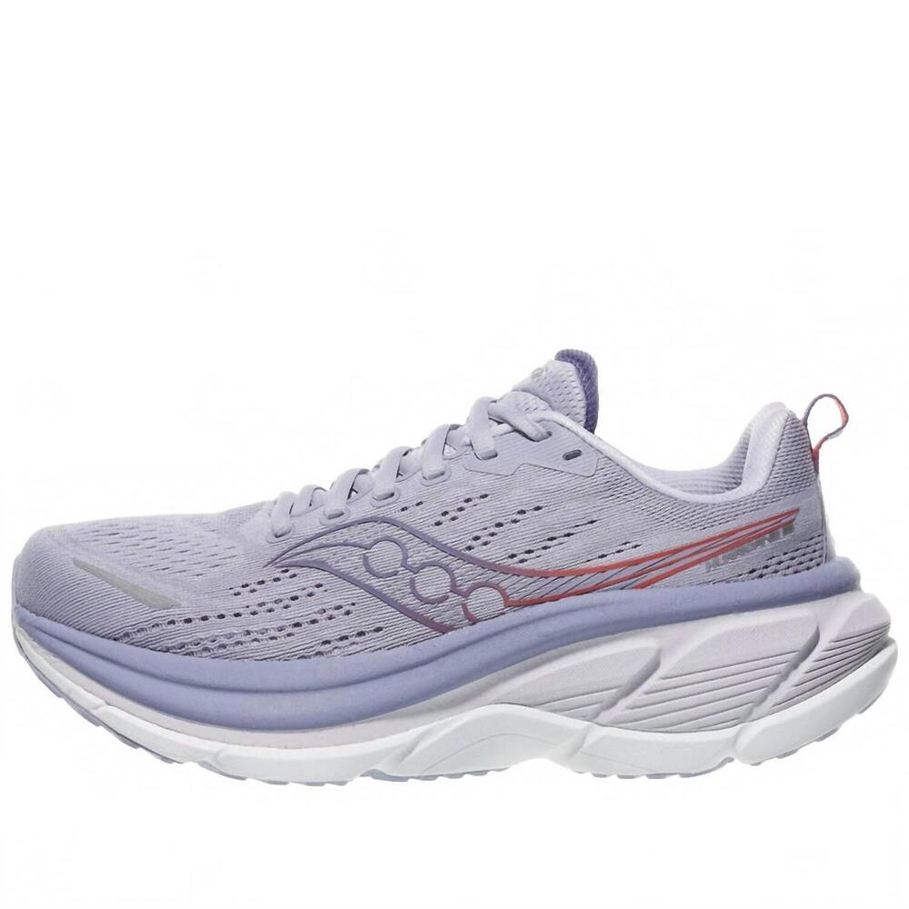 NEW SAUCONY women's hurricane 25 sneaker in thistle/aster